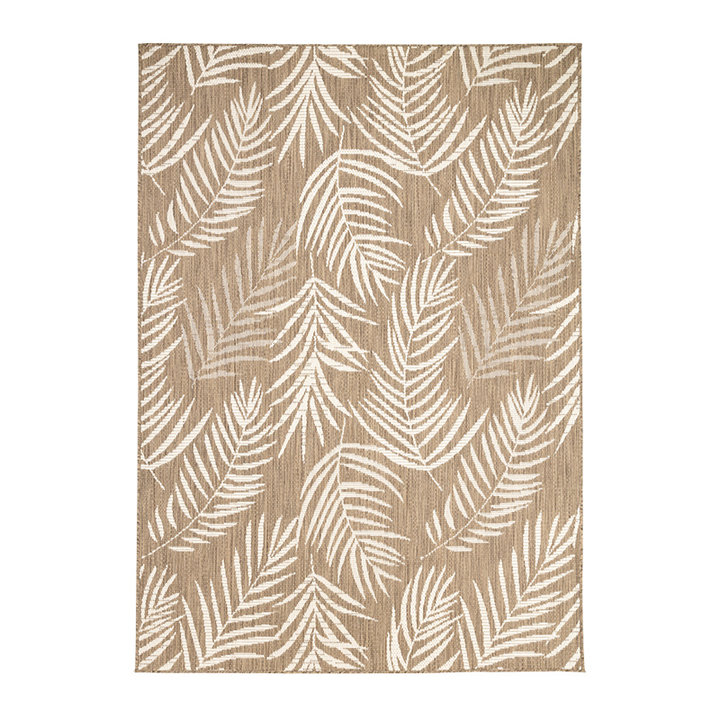 Buitenkleed - Malta Leaves Naturel | Budgettopper!