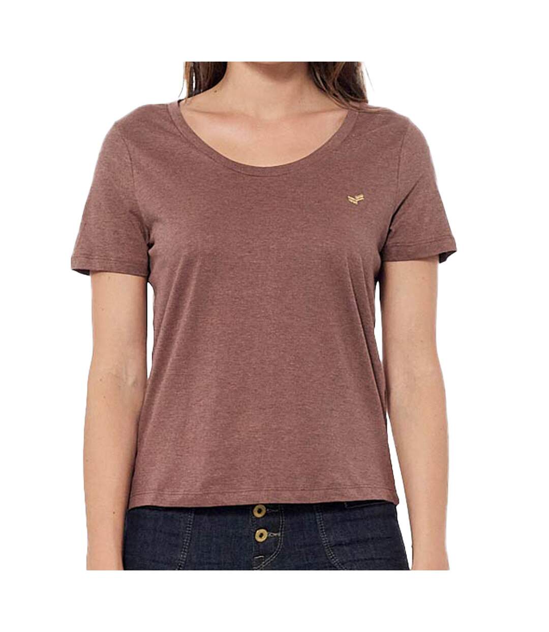 T-shirt Marron Femme Kaporal Final