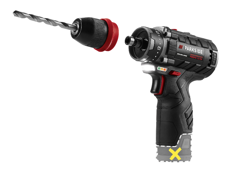 Accu-boormachine 12 V zonder accu en lader