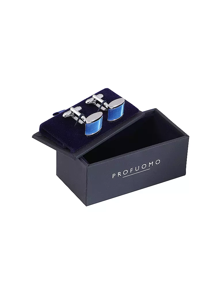 PROFUOMO Manschettenknöpfe blau