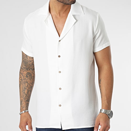 Chemise Manches Courtes Blanc