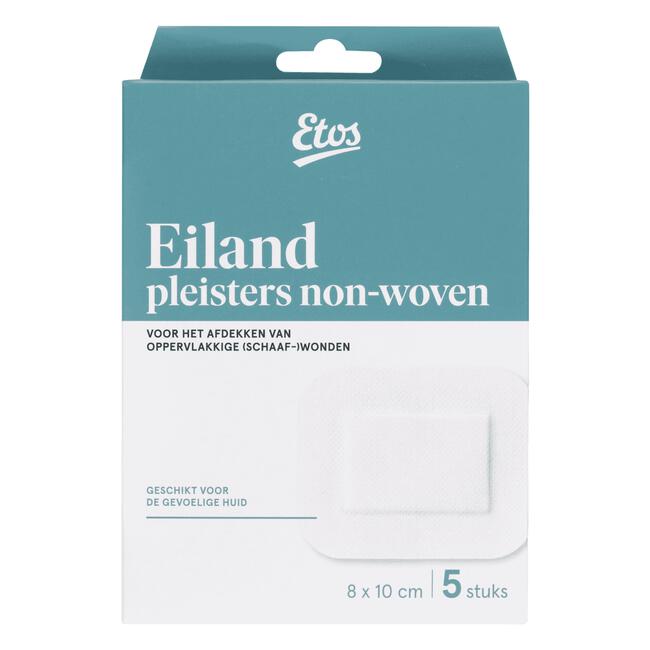 Etos Eiland Pleisters 8 x 10 CM 5 Pleisters