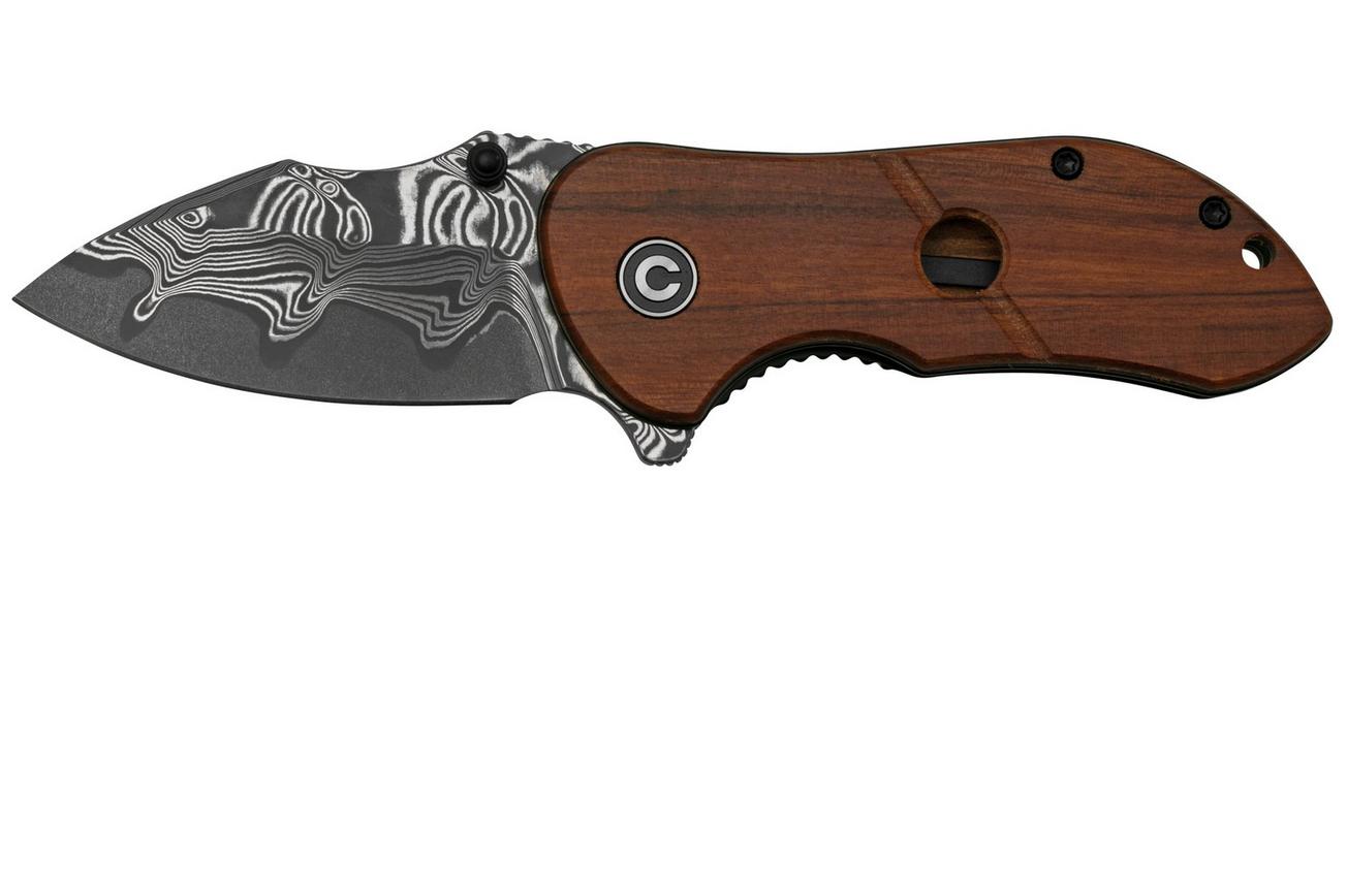 Civivi Gordo C22018C-DS1 Guibourtia Wood, Damascus zakmes, Peter Carey design