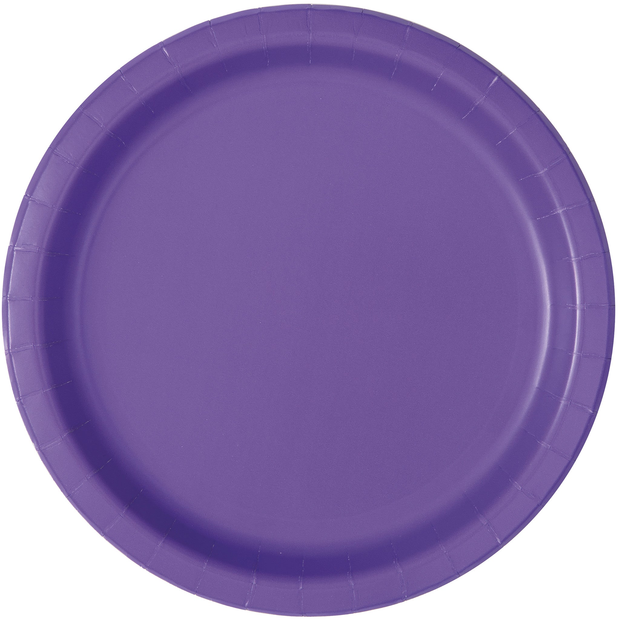 Paarse Borden Neon Rond 23cm 8st
