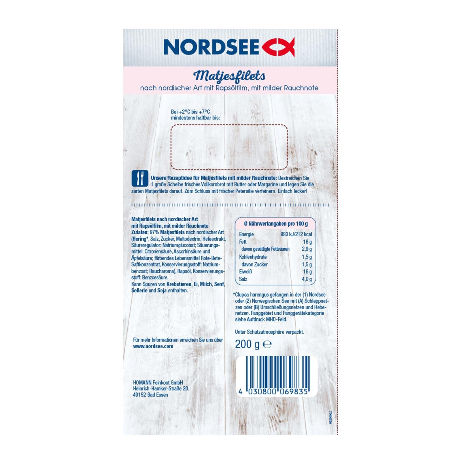 Nordsee Matjesfilet Rauch