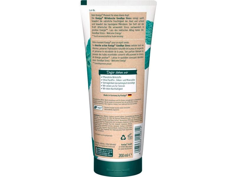 Kneipp Duschgel Goodbye Stress 200 ml Natürliche Pflegedusche gegen Stress