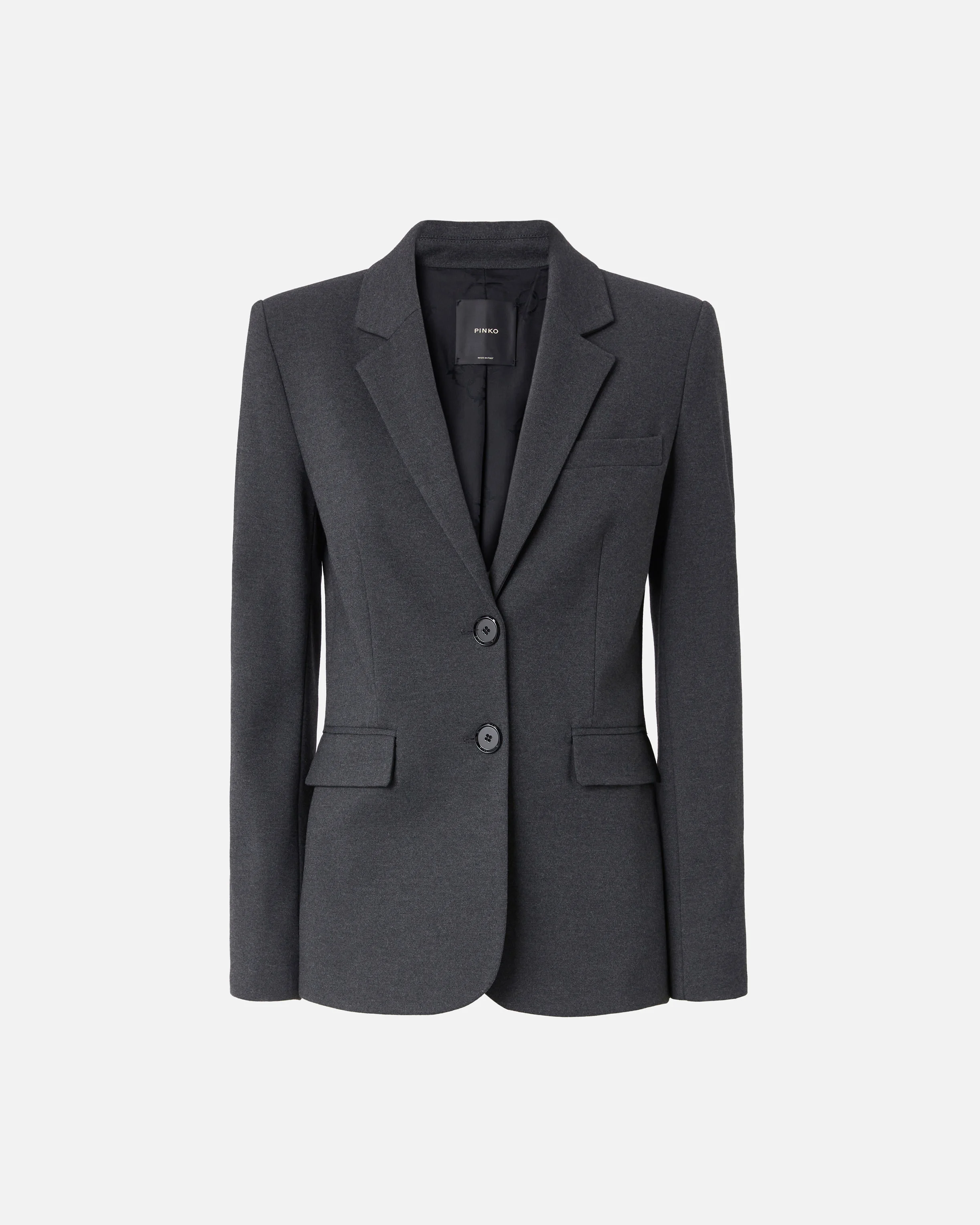 Blazer droit à épaulettes | Gris