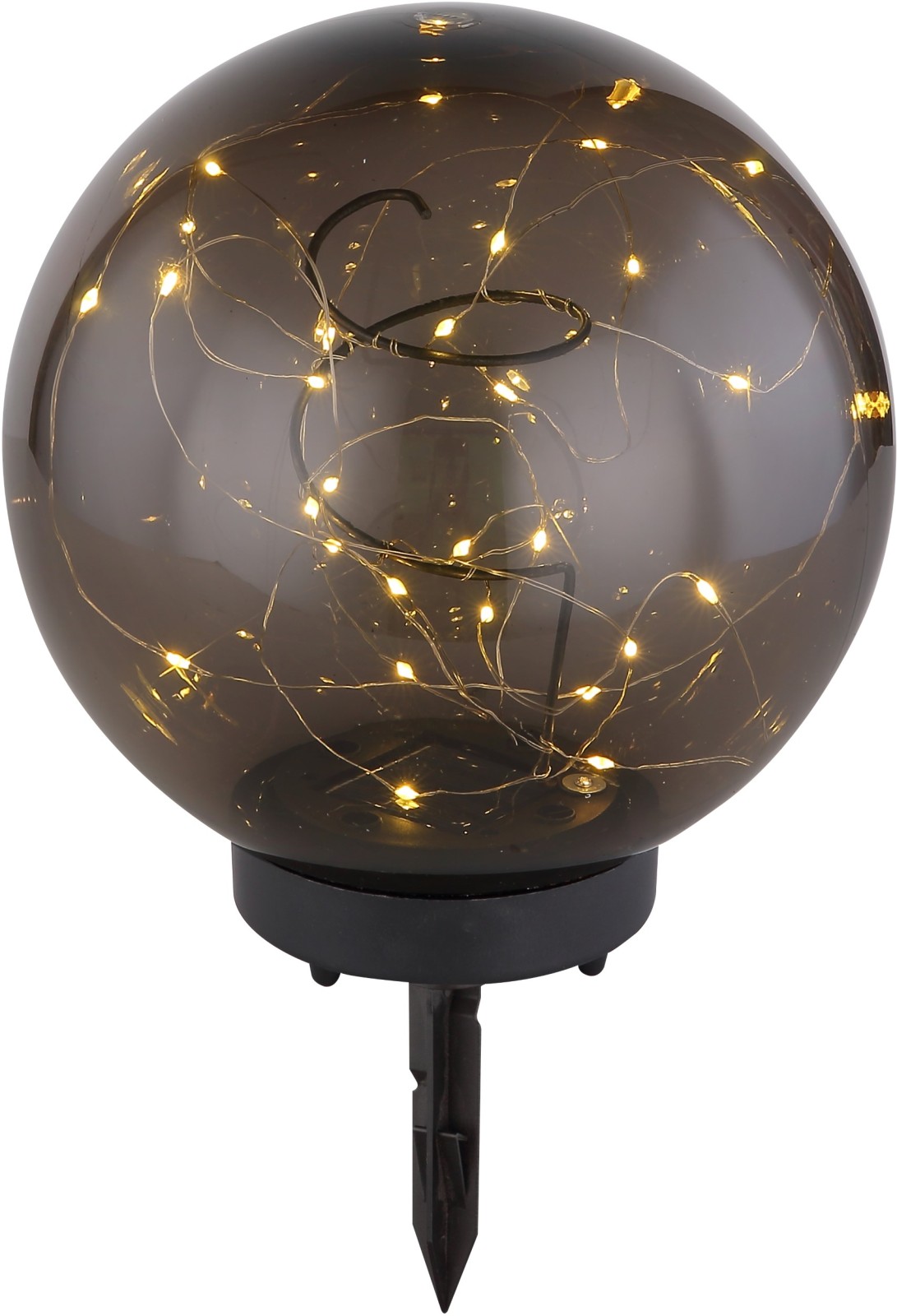 LED-Solarleuchte - rauchfarben - Ø 20 cm