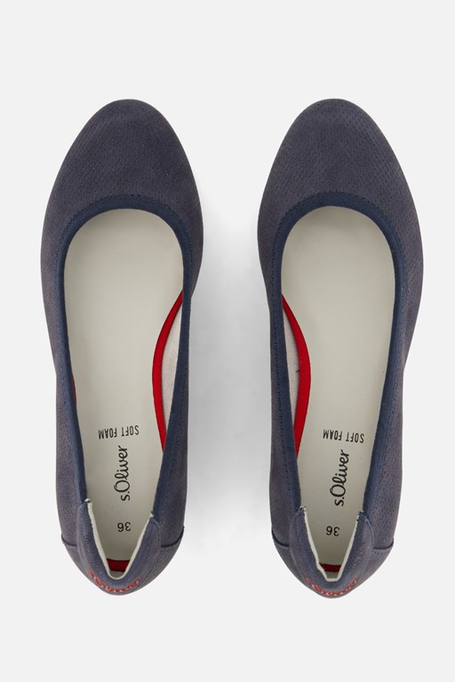 S.Oliver Instappers blauw Synthetisch
