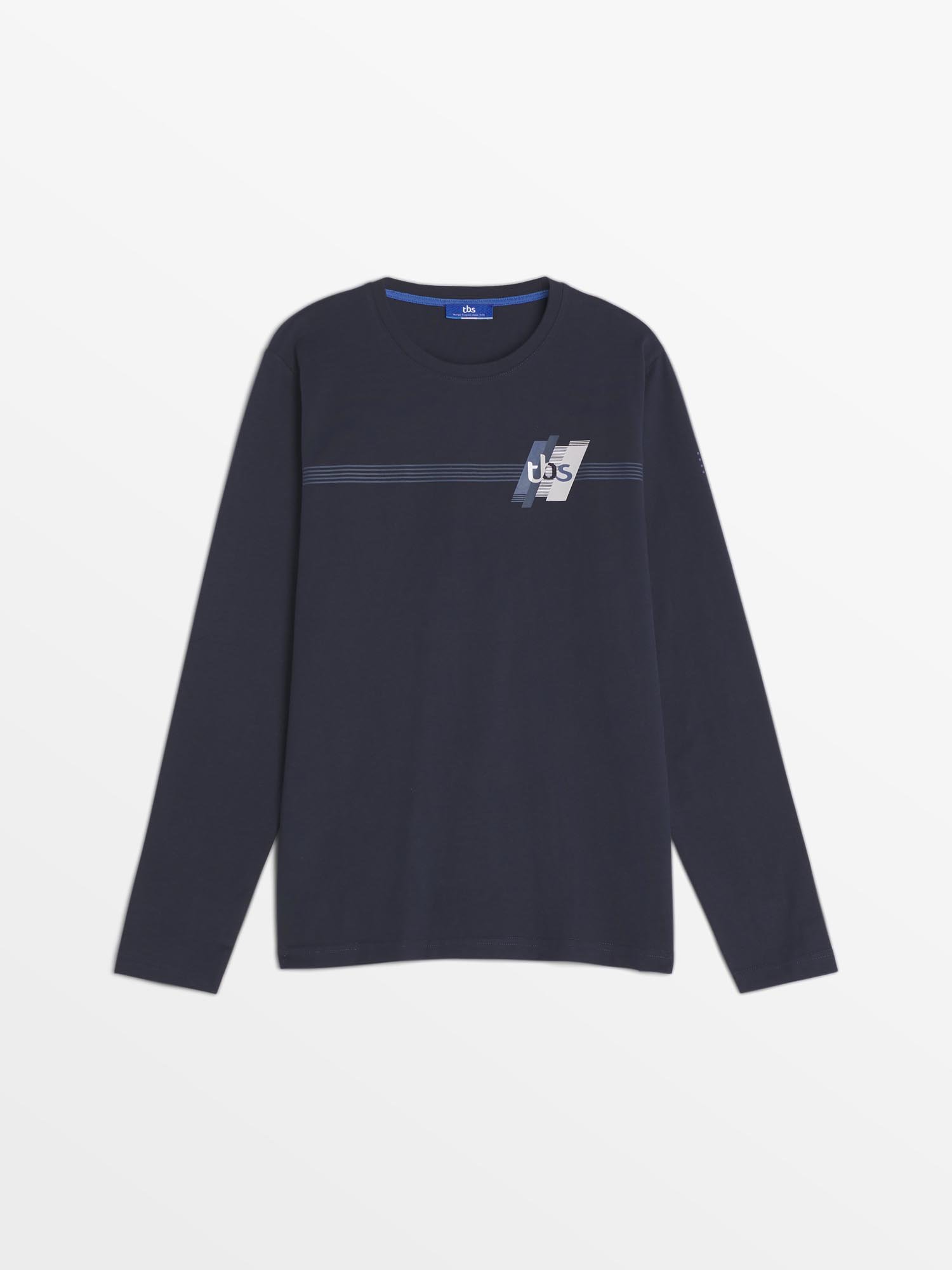 Tee Shirt Homme Manches Longues Marine