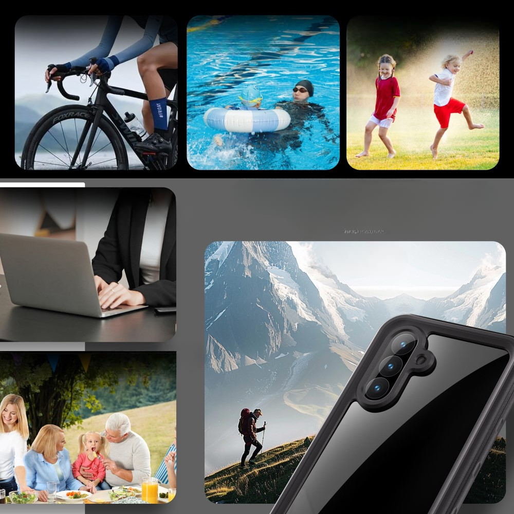Samsung Galaxy A56 Wasserfeste Outdoor Schutz Hülle (IP68) - Schwarz