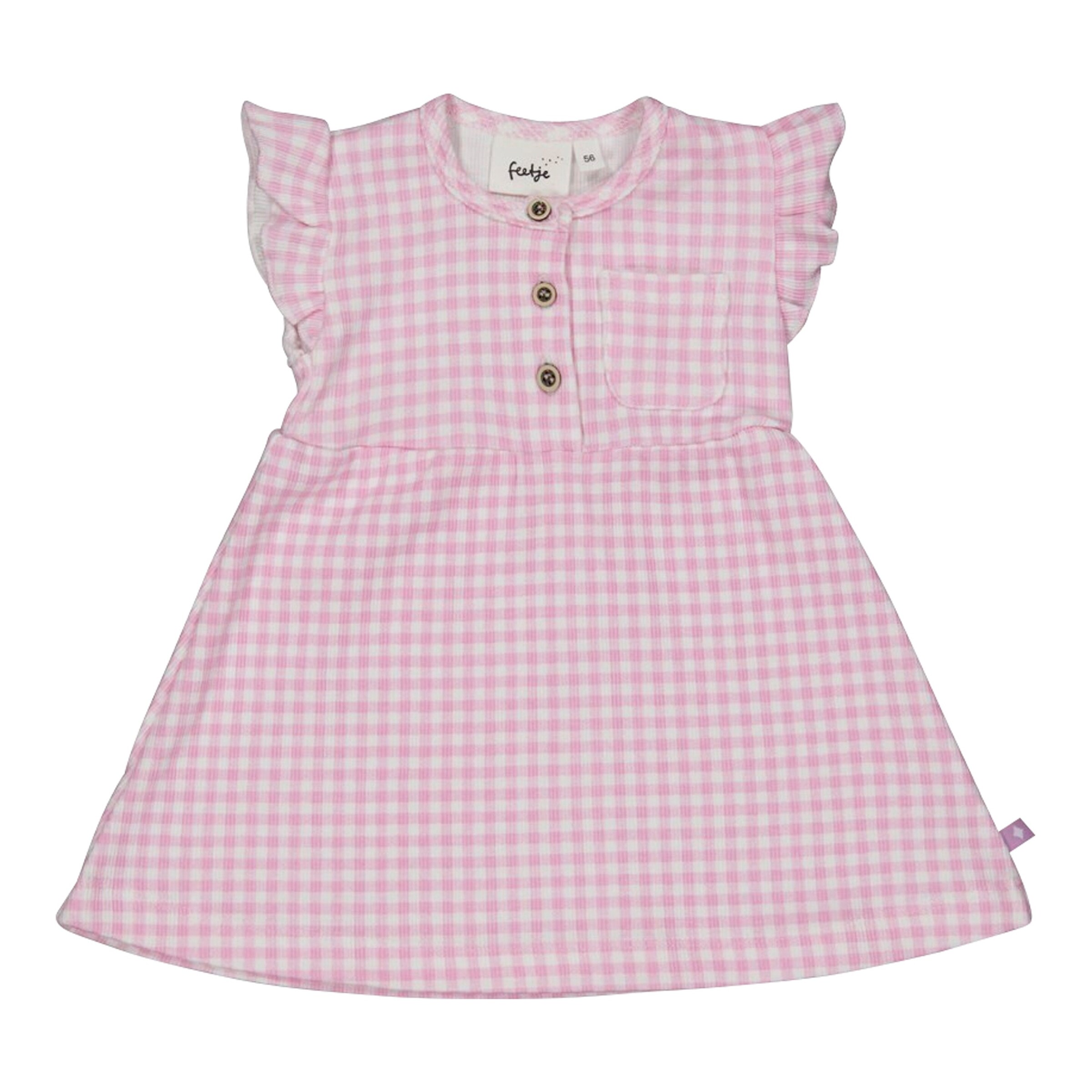 Feetje Kleid Flügelarm Karo