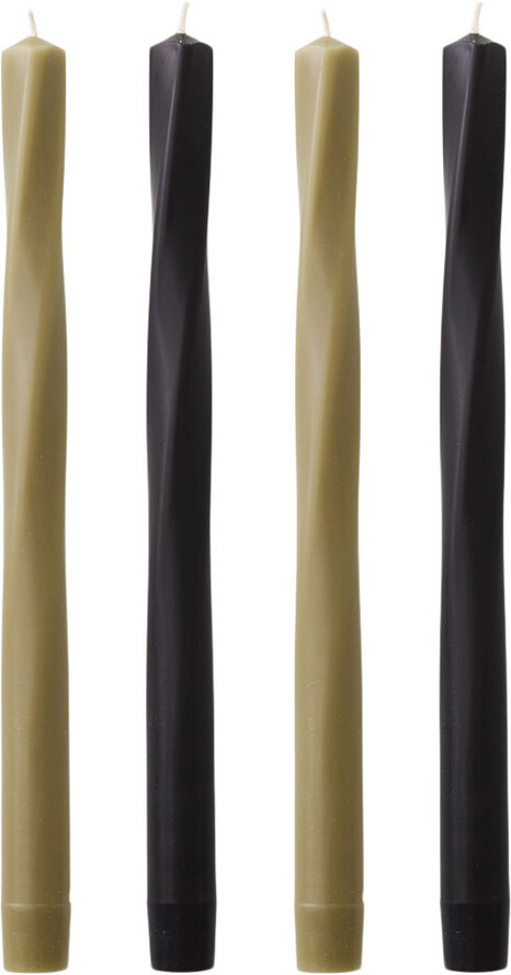 Audo Copenhagen Twist Tapered Candle, H30, Neutral,