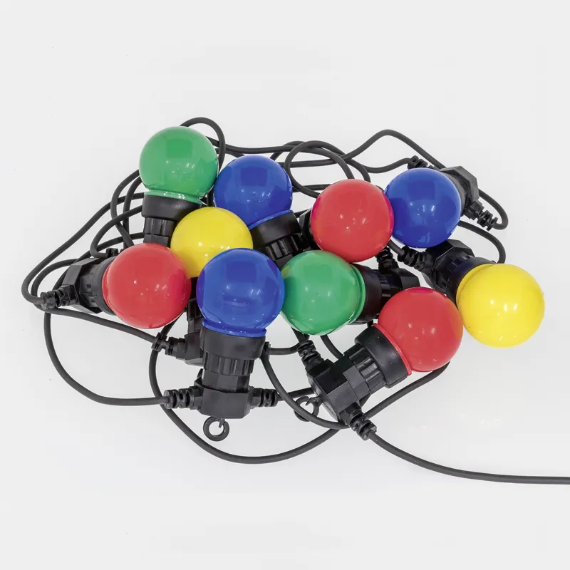 (10.5m) GardenLine LED Party Lichterkette Deko Glühbirnen Outdoor Beleuchtung IP55 (11 5912 C 1) - Bunt