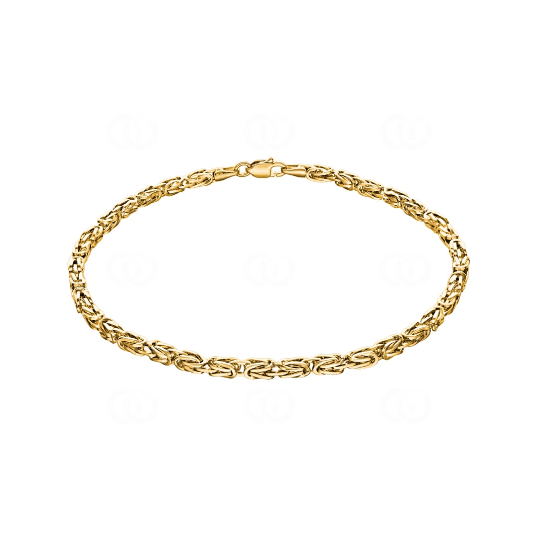Königsarmband klassisch 750/18 K Gelbgold halbmassiv 2.9mm