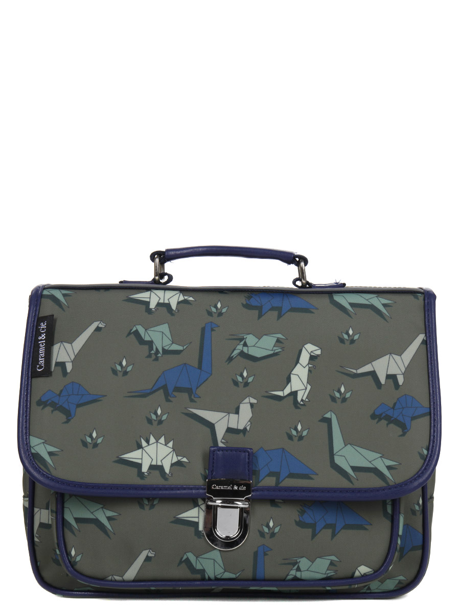 Mini cartable Caramel & cie Dinogami 32 cm