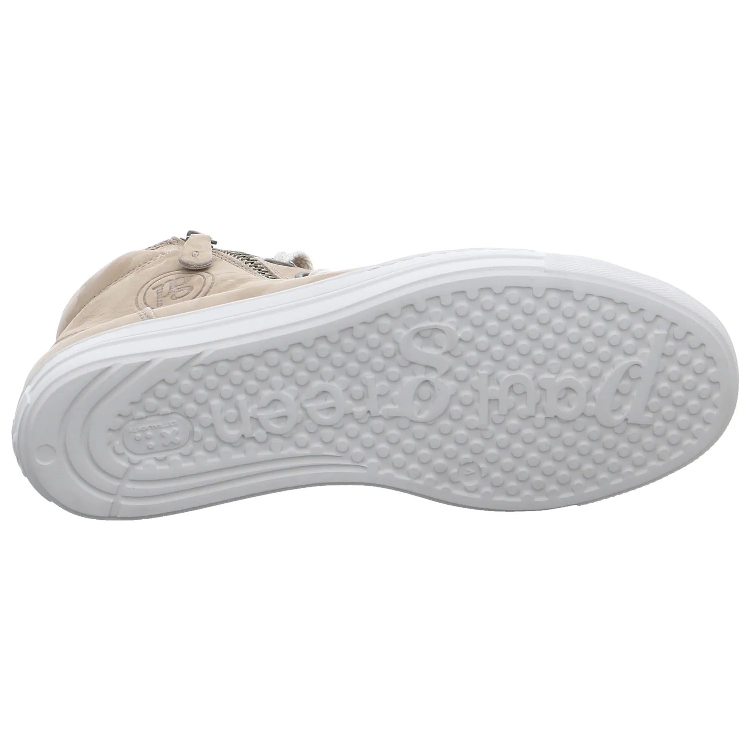 PAUL GREEN Mid Cut Sneaker Beige Leder