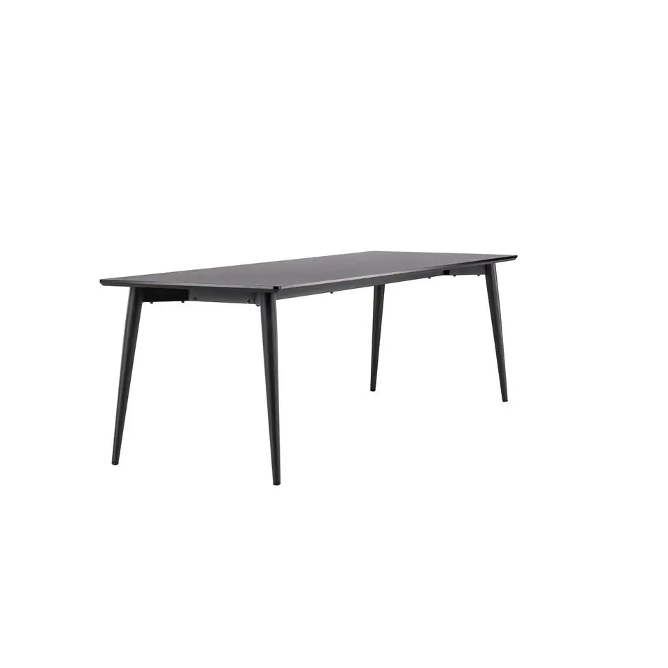 Eettafel Zwart Hout - 230x85x75cm - Ellis