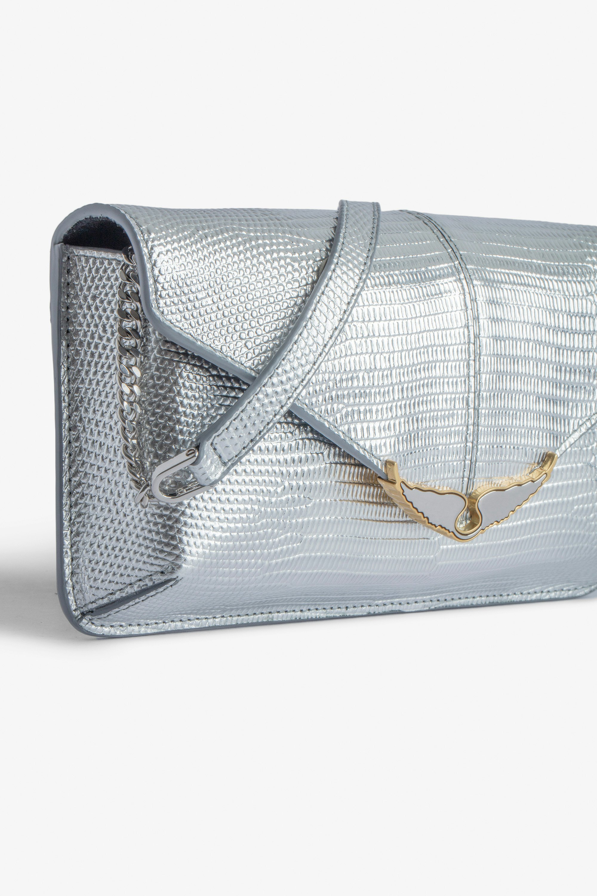 Pochette Bordeline Embossée Métallisée