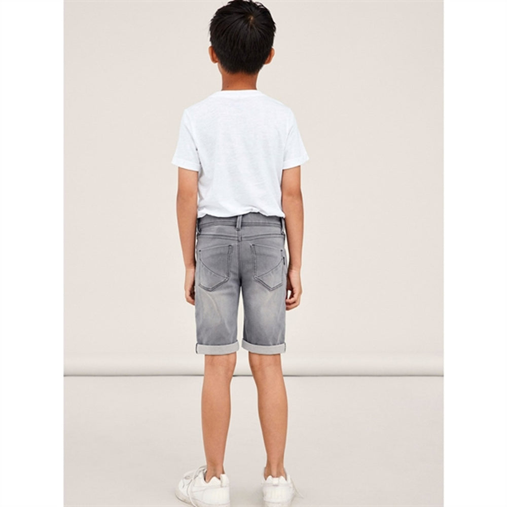 Medium Grey Denim Silas Slim Denim Shorts Noos