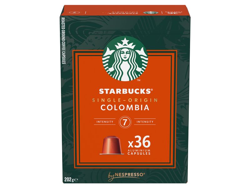Starbucks Kaffeekapseln Colombia Medium Roast 36 Stück Kapselkaffee für Nespresso Maschinen