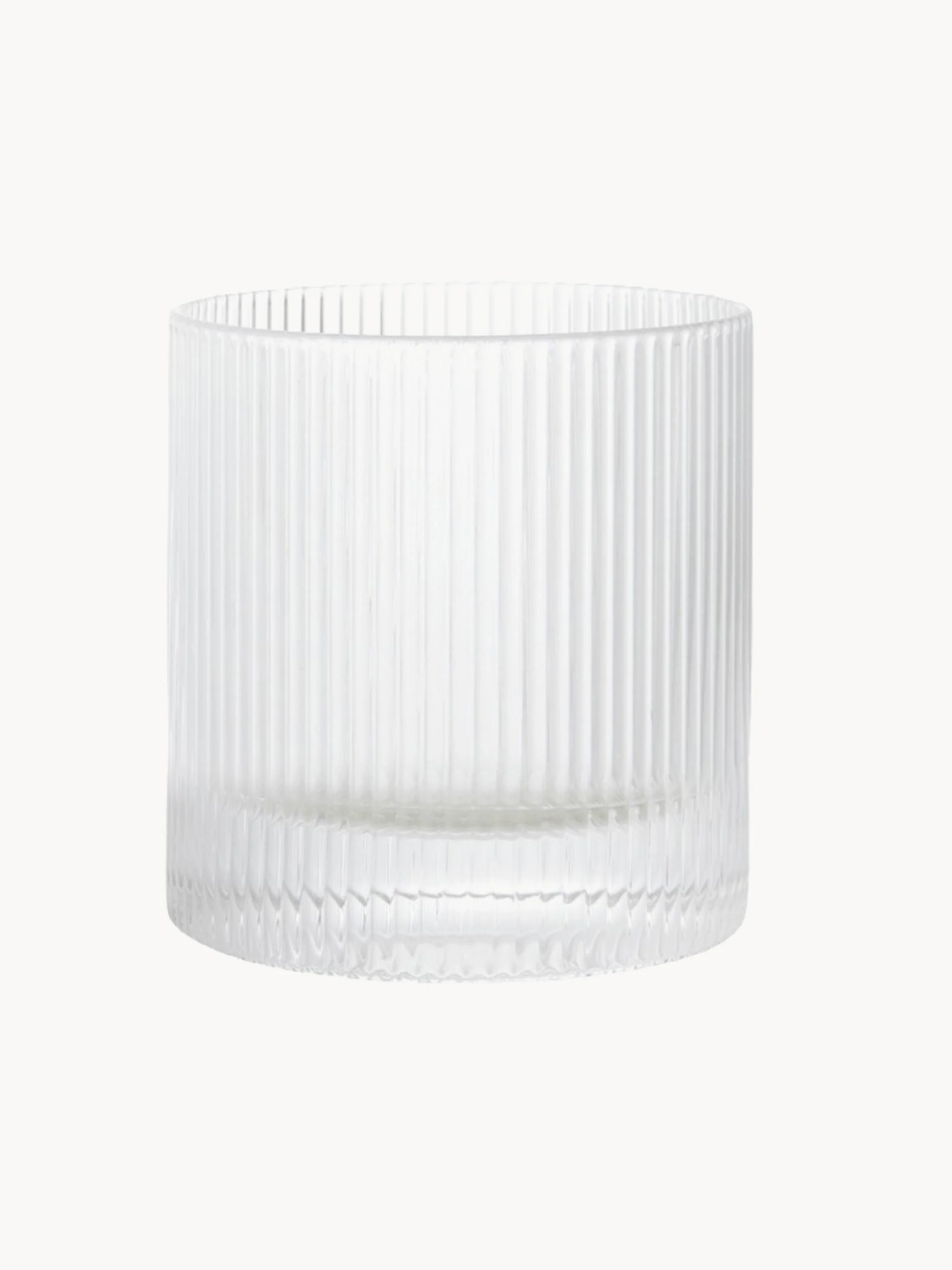 Mondgeblazen glazen tumblers Ripple, 2-delig