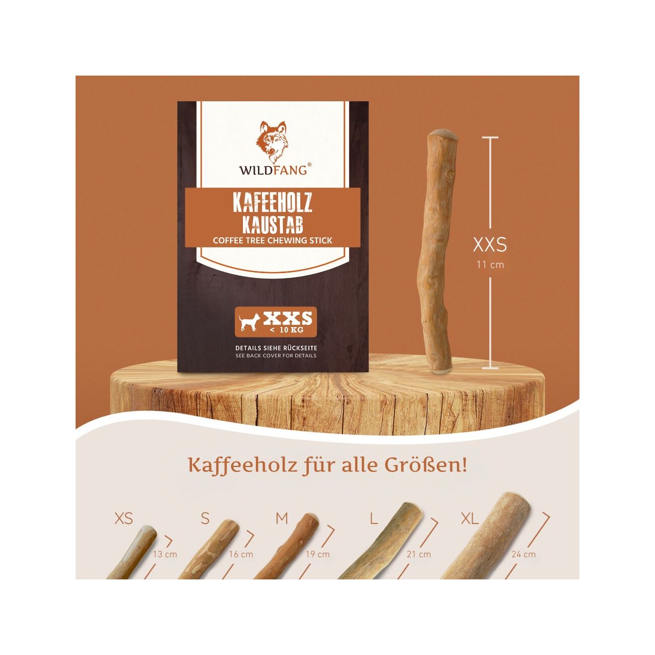 Wildfang ® Kaffeeholz Kaustab 1 XXS