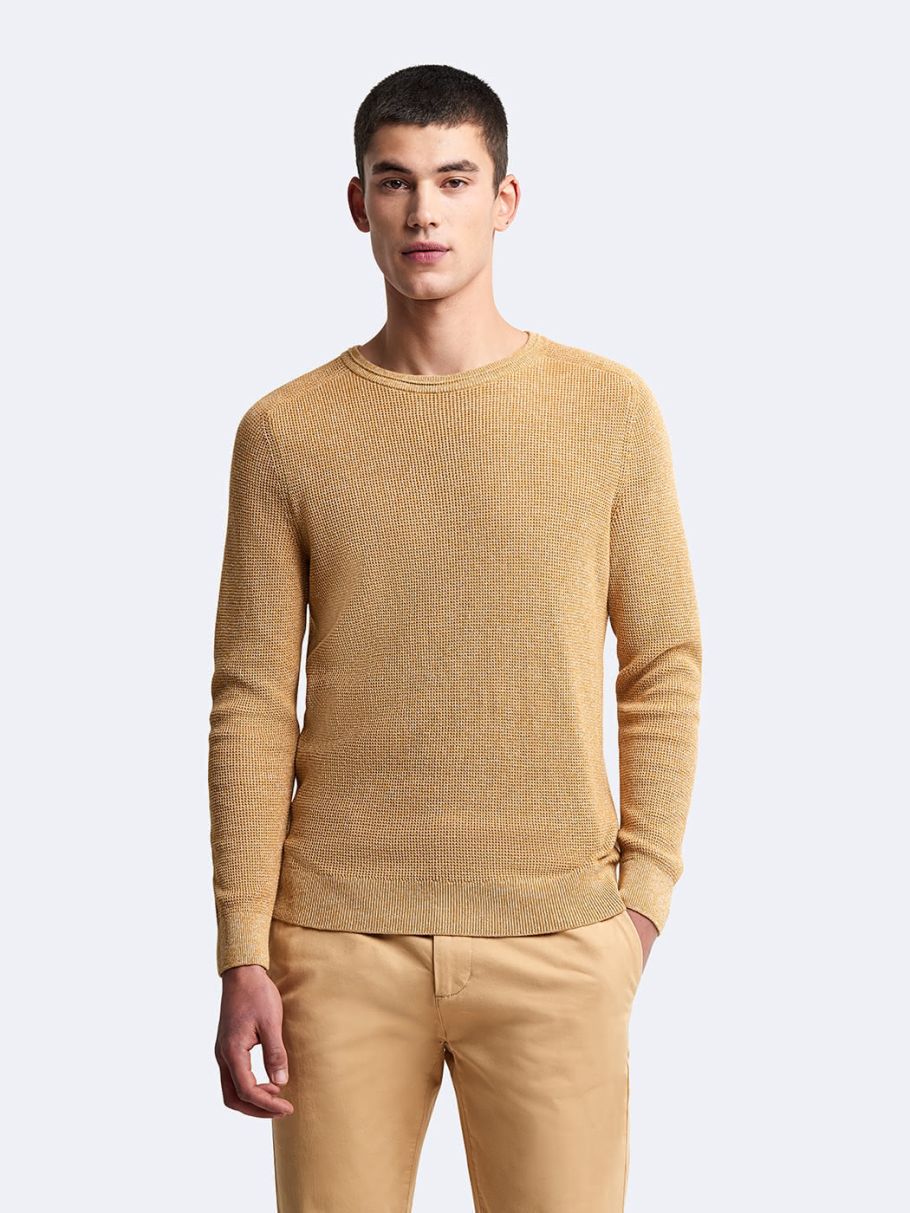 Pull col rond en coton