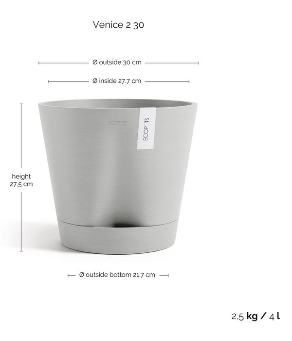 Ecopots Kunststoff-Topf Venice 2, rund
