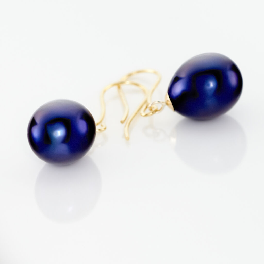 Boucles D'oreilles Pendantes Severiane Or Jaune Perle De Culture