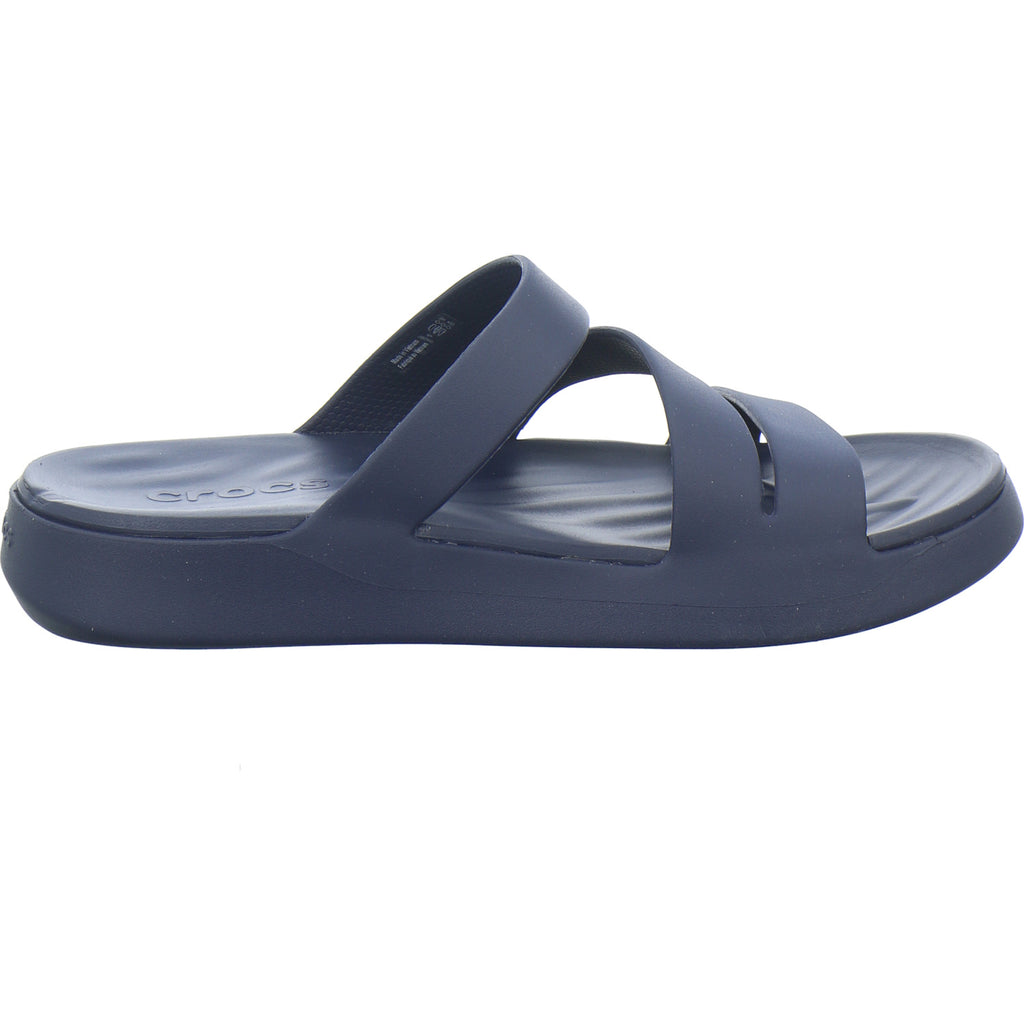 Crocs Pantoletten Damen Getaway Strappy Dunkelblau