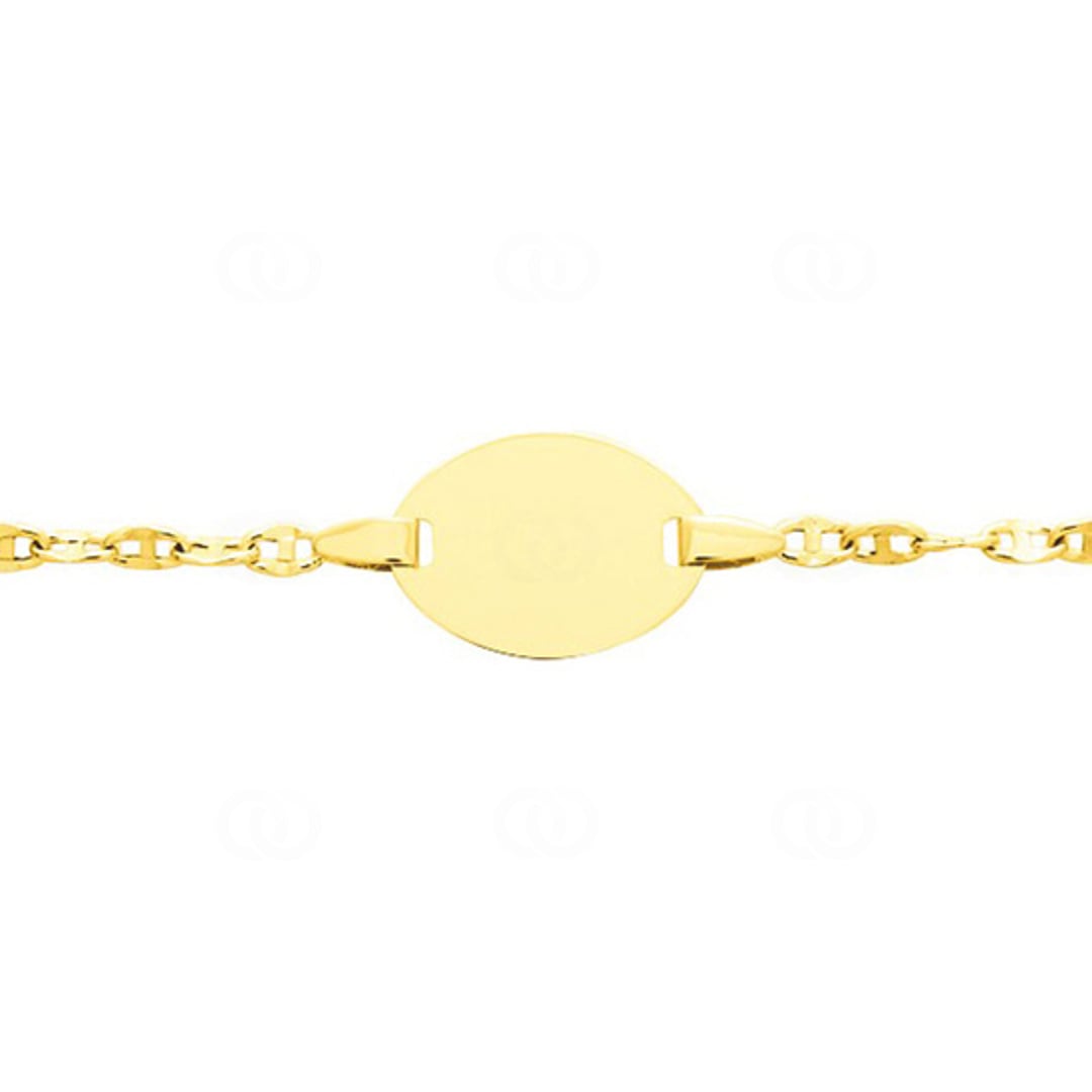 Gravurarmband 750/18 K Gelbgold rund 2.2mm