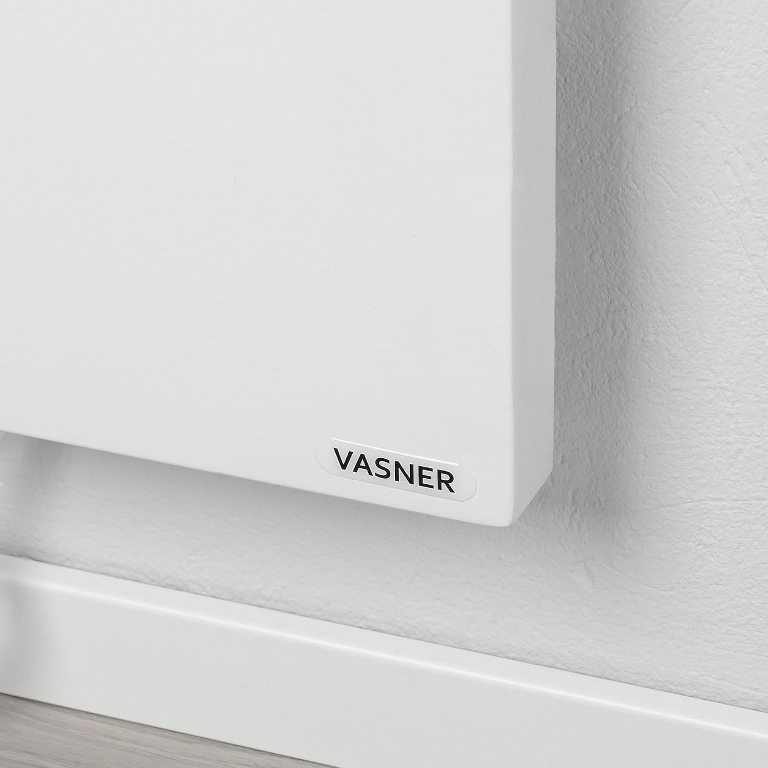 VASNER Konvi RX Funk Hybridheizung Elektroheizung weiß – Hybrid Infrarotheizung mit Funksystem, 600 – 1200 Watt, elektrische Heizung Infrarot + Konvektion, Funkheizung, 3 J. Garantie (900 Watt)