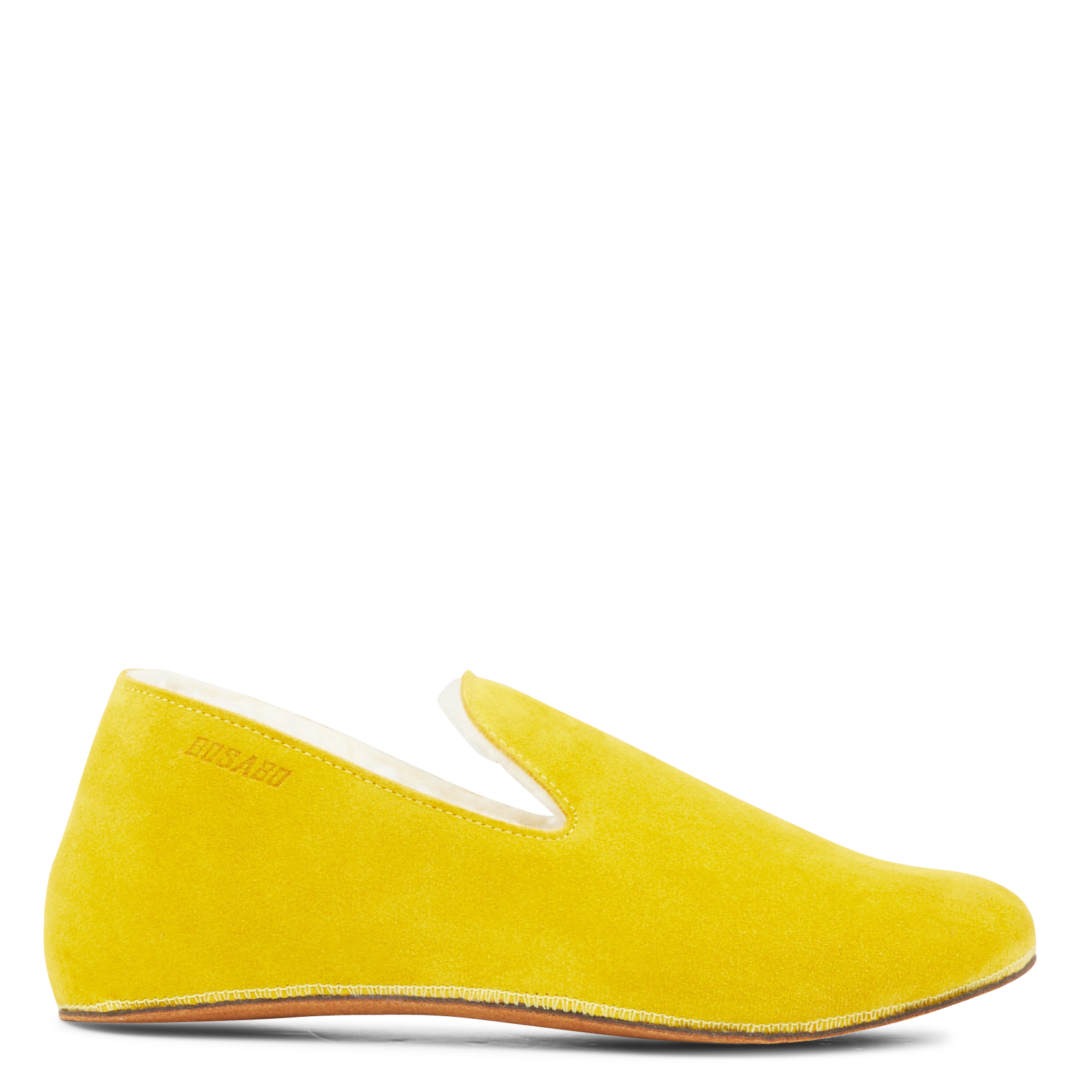 COCO - Chaussons en cuir fourrés | Jaune