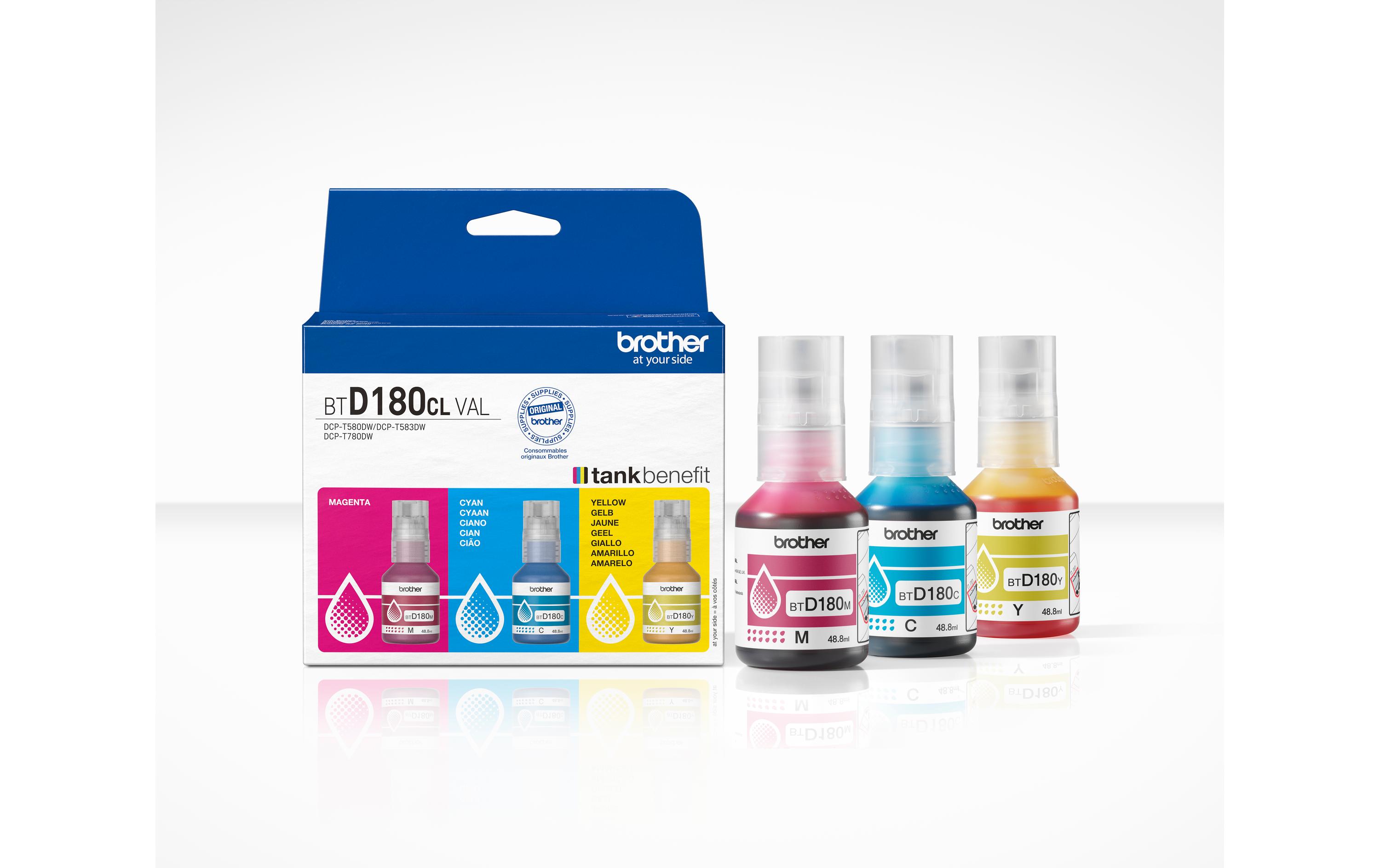 Tinte BTD180 clVAL Cyan/Magenta/YellowTinte: Cyan, Magenta, Gelb