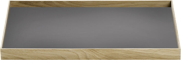 GEJST FRAME Tray Medium Oak Grey Lysebrun