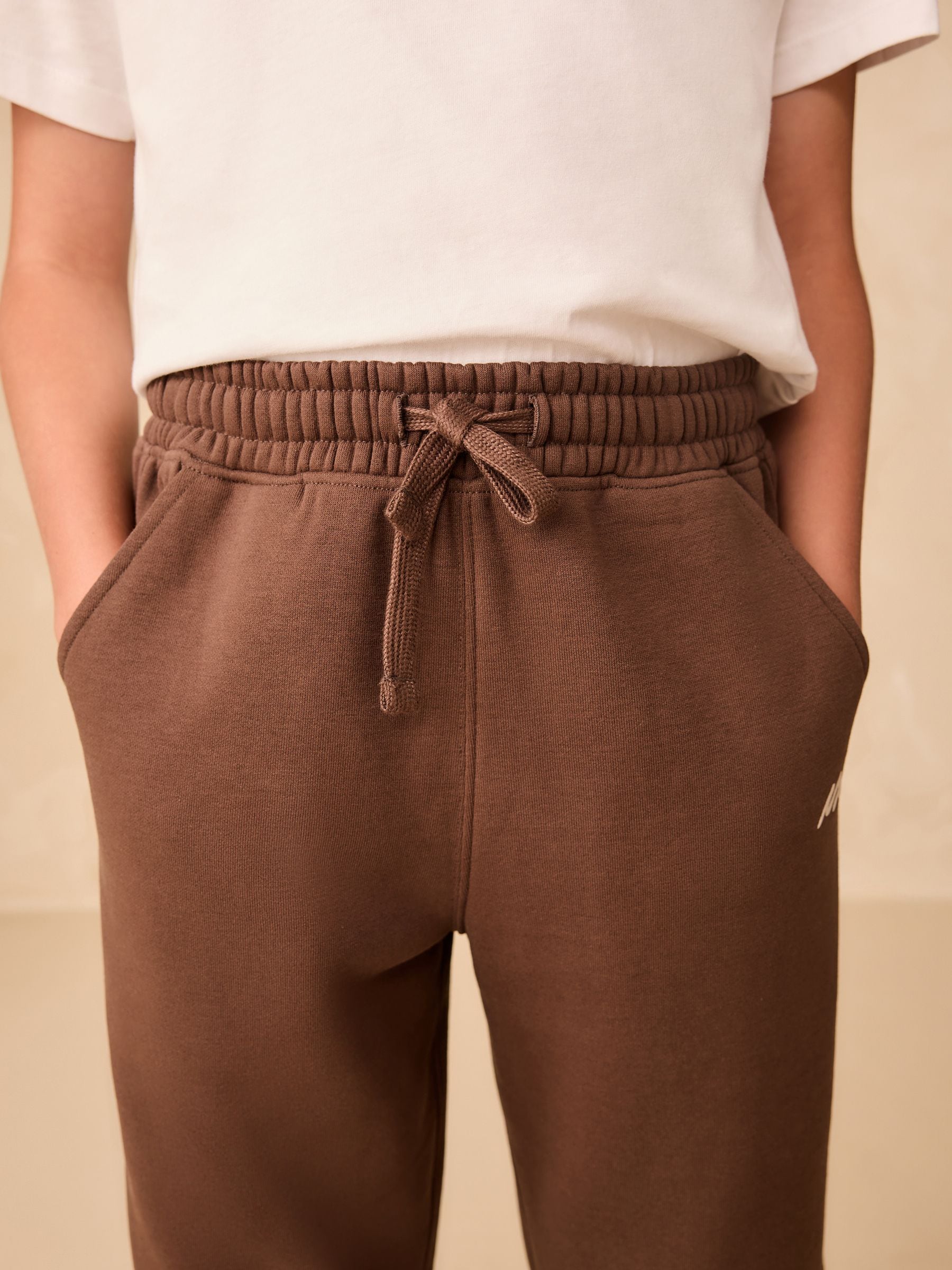Bruin - Set van sweatshirt en joggingbroek