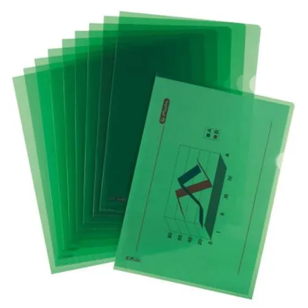 Herlitz Aktenhülle A4 Pyramide grün 10 Stück