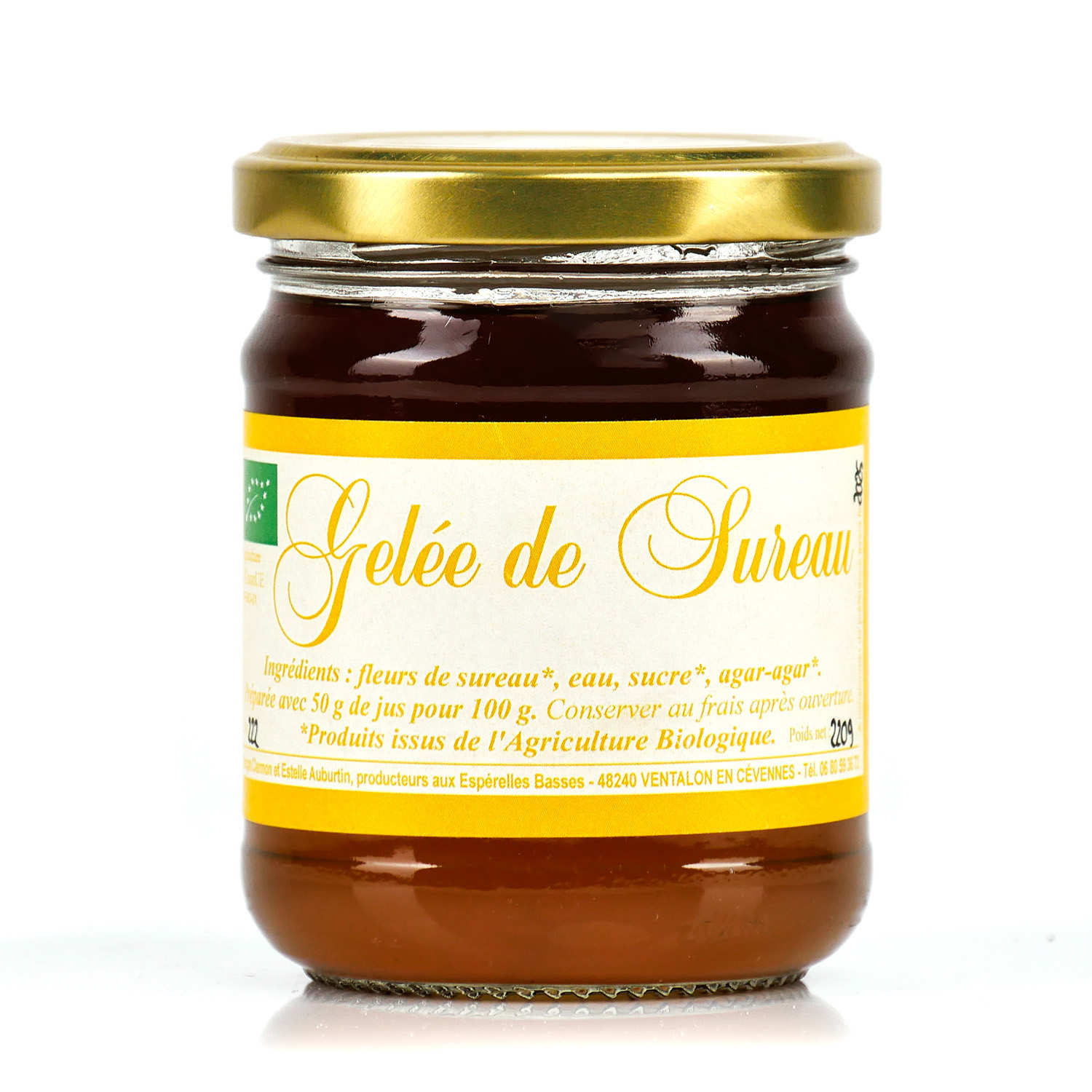 Gelée de fleurs de sureau des Cévennes