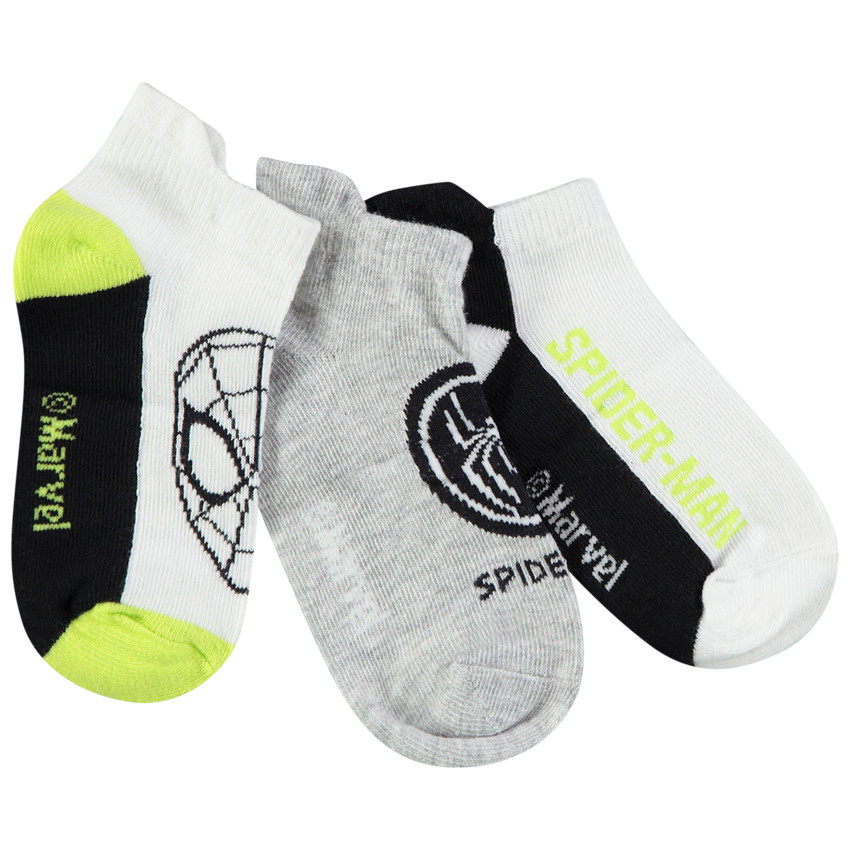 Lot de 3 paires de chaussettes Spider-Man Marvel pour garçon