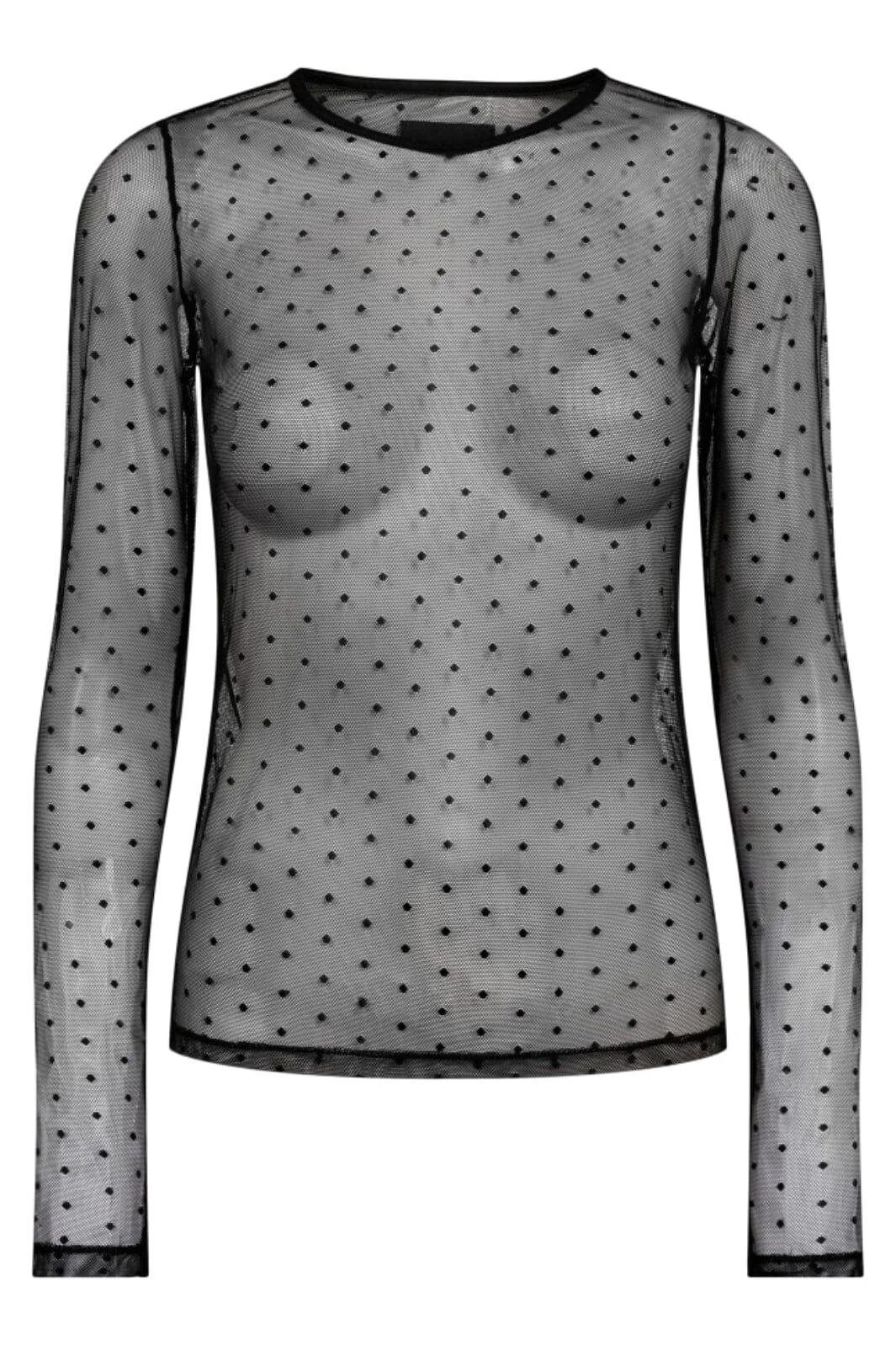 Liberte Isa-Ls-Lace-Blouse black dot