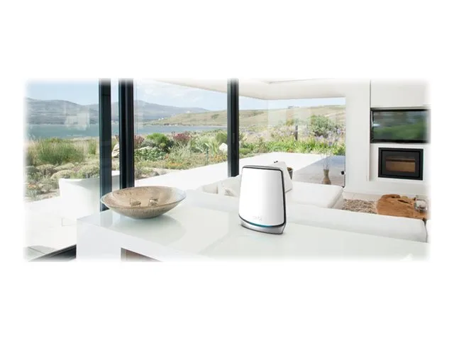 NETGEAR Orbi WiFi System RBK852 - Wi-Fi-system - (router, forlænger) - op til 350 kvm - mesh 1GbE, 2.5GbE - Wi-Fi 5, Wi-Fi 6 - Tri-Band