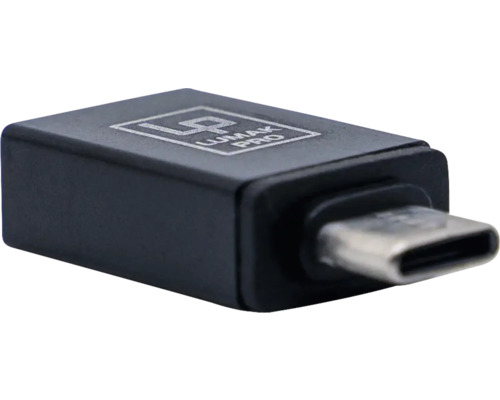 LUMAK PRO USB-C naar USB-A 3.0-adapter, zwart, 1 stuk