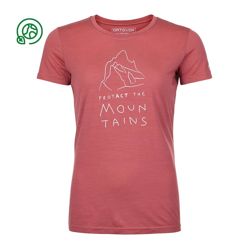 Ortovox 150 COOL MTN PROTECTOR - Tee-shirt Femme wild rose