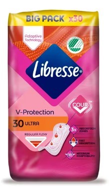 Libresse Maandverband Ultra Regular 30 Stuks