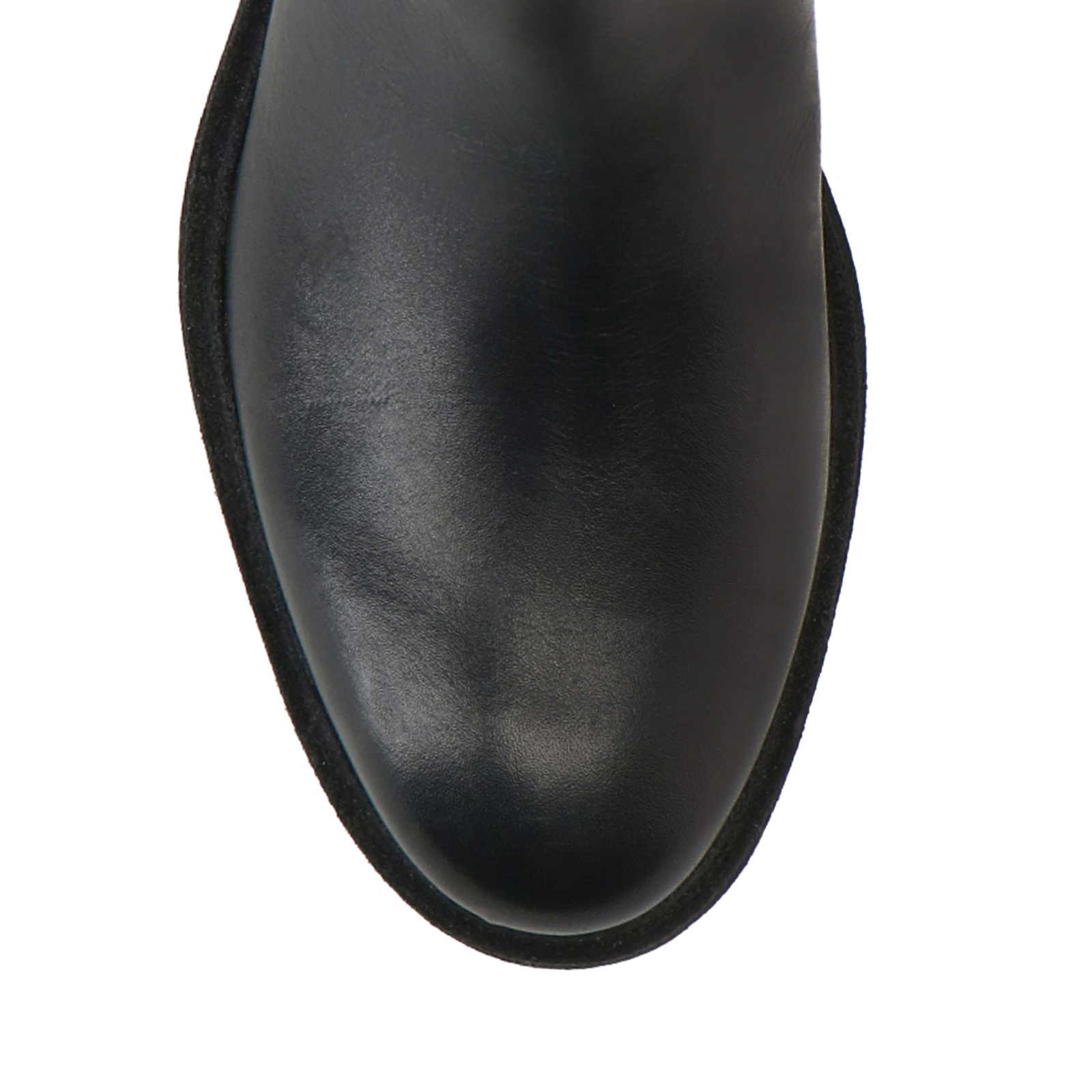 Zwarte leren chelsea boots