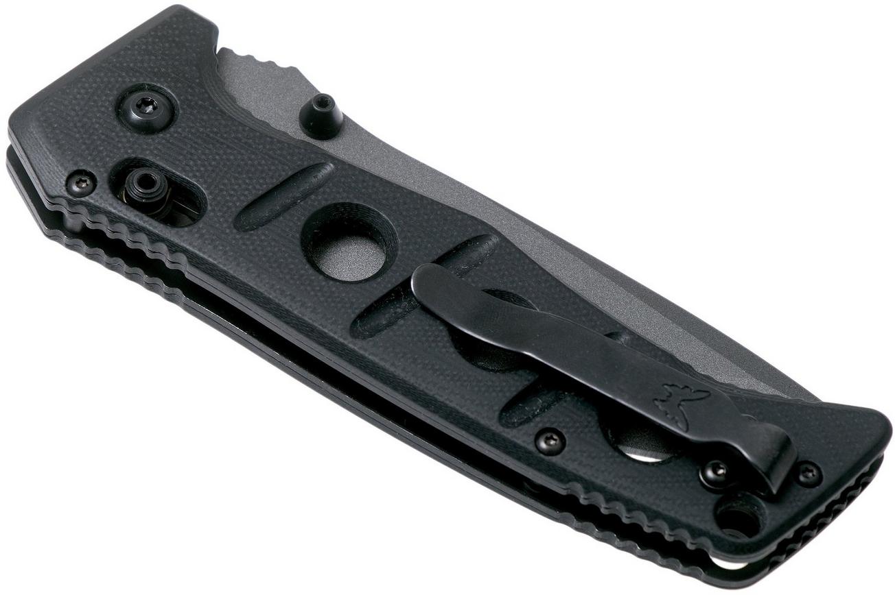 Benchmade 275GY-1 Sibert Adamas Black G10, Tungsten Grey zakmes, Shane Sibert design