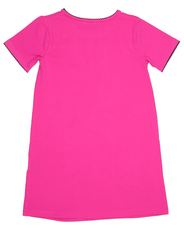 Kurzarm-Nachthemd STARLIGHT UNI in pink