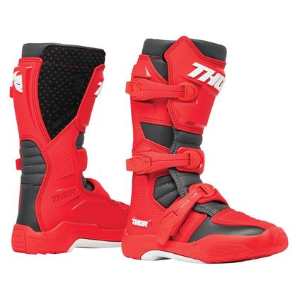 Bottes cross Thor BLITZ XR - ENFANT - Rouge / Noir