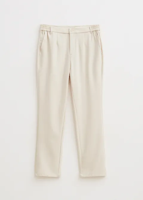 Straight leg pantalon off-white (CREME.L)